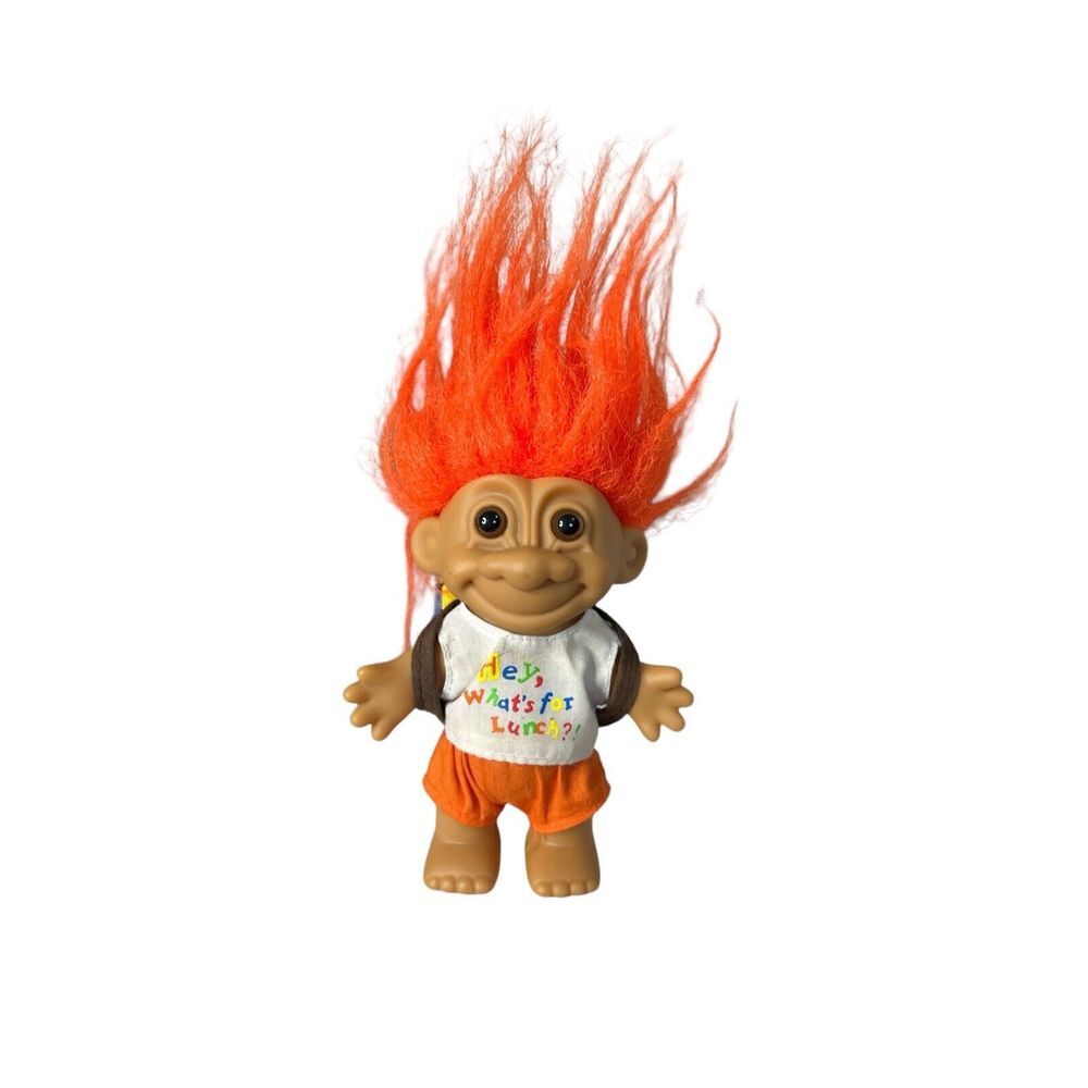 Vintage Russ Troll What's For Lunch Doll Reese's Hershey's Backpack‎